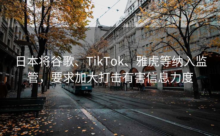 日本将谷歌、TikTok、雅虎等纳入监管，要求加大打击有害信息力度